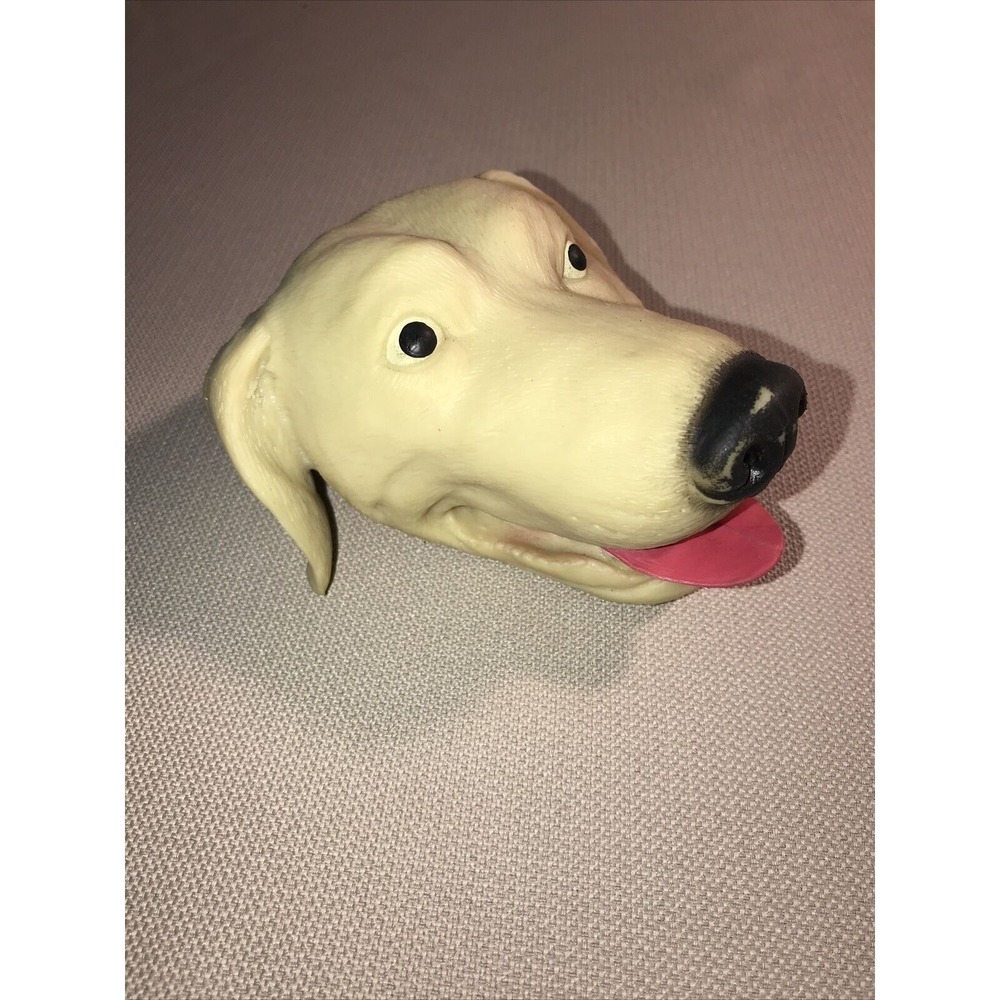 Schylling Dog Hand Puppet Stretchy Rubber Latex Lifelike Retriever Lab